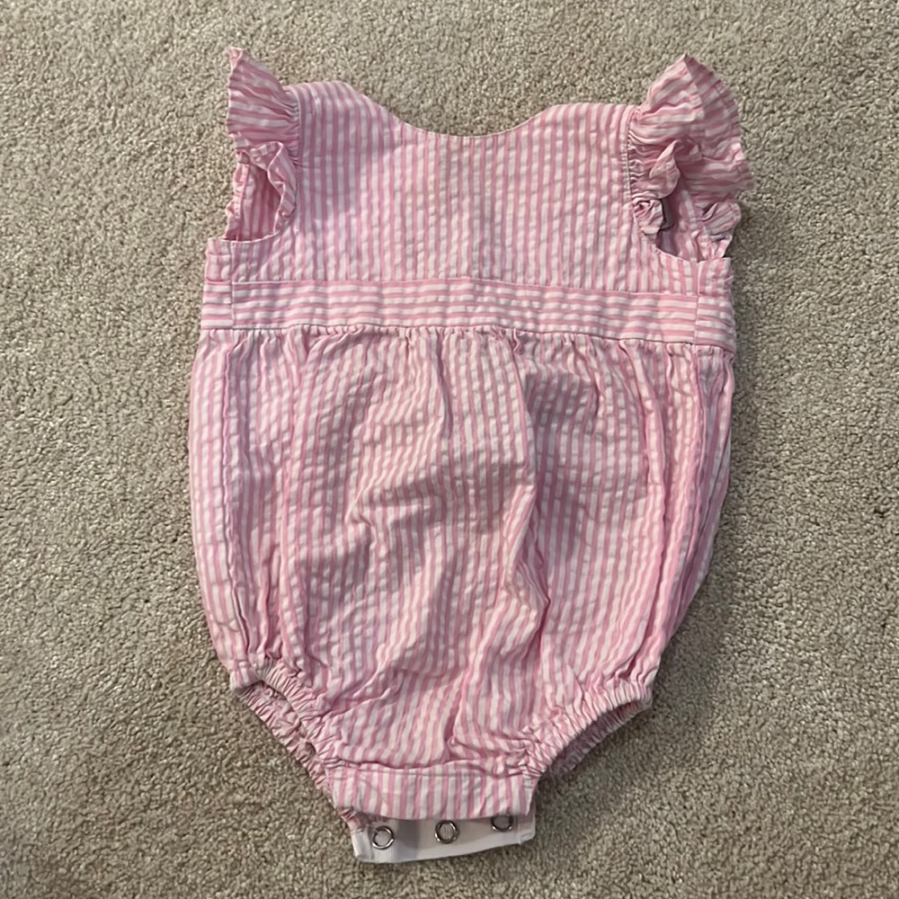 Beatrice bubble, Lilly’s pink seersucker by classic prep